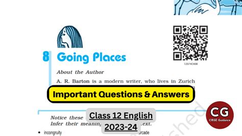 Going Places Important Question