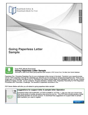 Download Going Paperless Letter Sample 