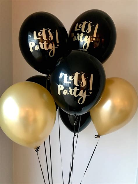 gold birthday balloons