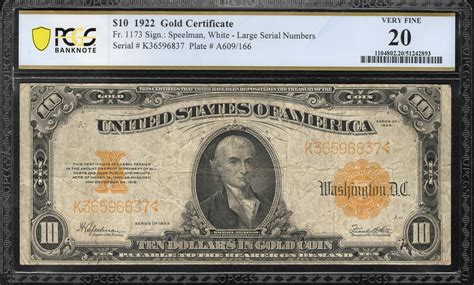 Gold Certificates Value