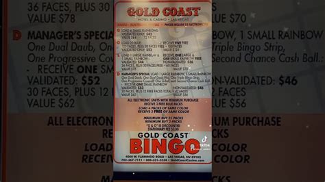gold coast casino bingo ssdz