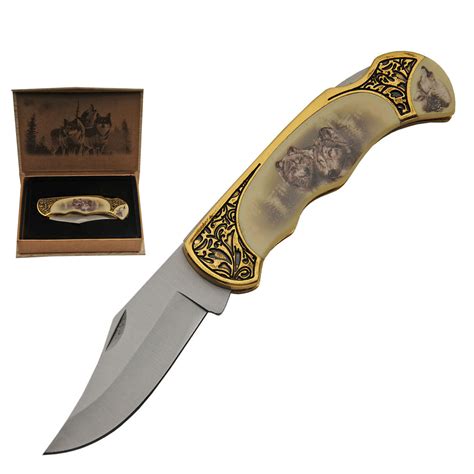 gold wolf knife