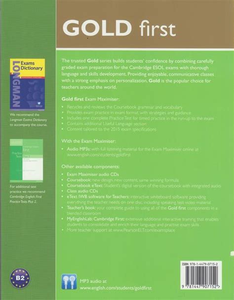 Full Download Gold First Certificate Pearson Longman 
