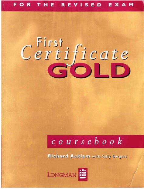 Download Gold First Certificate Pearson Longman 