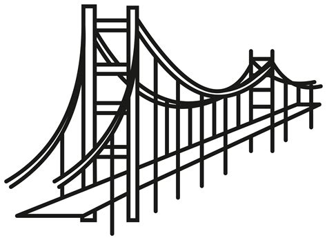 golden-gate-bridge Coloring Page - thecolor.com