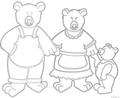 Goldilocks And The Three Bears Coloring Page Bear Coloring Pages Preschool - Bear Coloring Pages Preschool