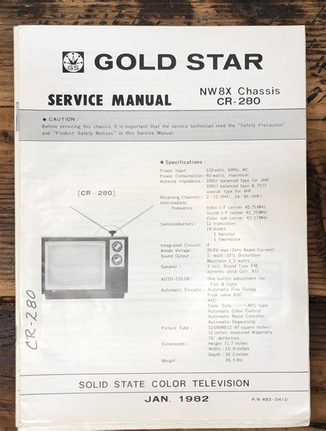 Download Goldstar Tvs User Guide 