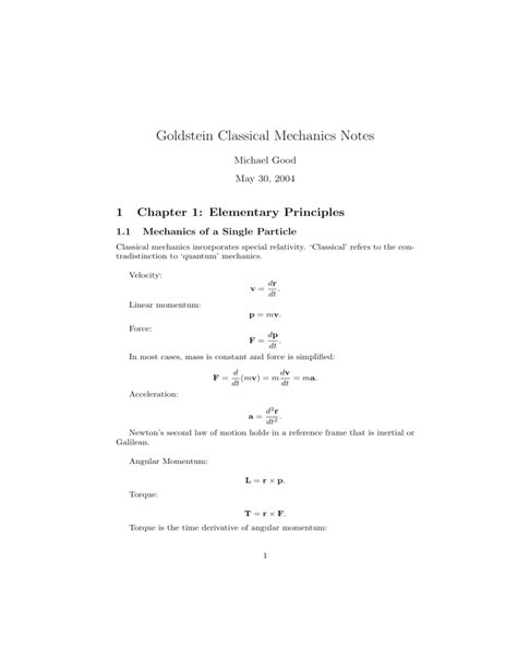 goldstein classical mechanics solutions