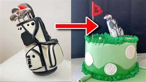 golf bag cake topper tutorial english edition