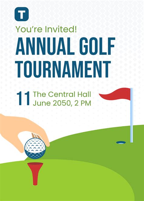 Golf Day Invitation Template