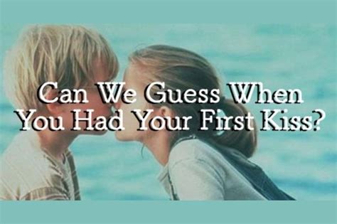 good age to have your first kiss