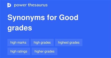 Good Grades In Thesaurus 100 Synonyms Amp Antonyms Grade Synonym - Grade Synonym