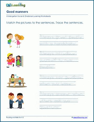 Good Manners Worksheets K5 Learning Manners Worksheets For Preschool - Manners Worksheets For Preschool