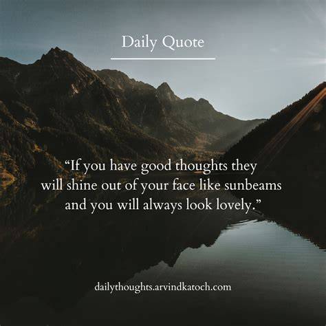 good thoughts with meaning for kids
