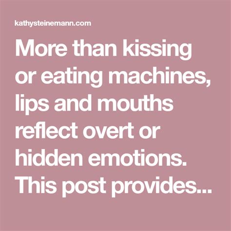 good way to describe kissing someone without eating