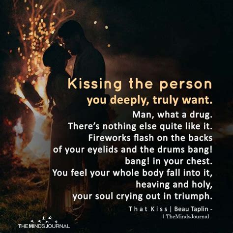 good way to describe kissing someone quotes easy