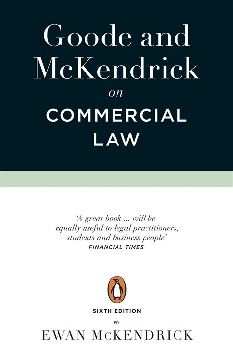 Full Download Goode On Commercial Law Fourth Edition By Ewan Mckendrick 