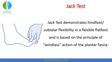 goodman jack test flatfoot