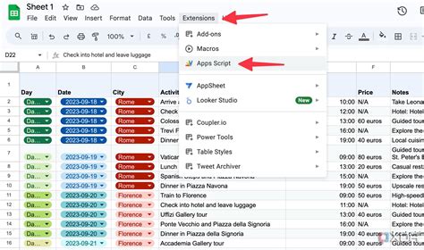Google Apps Script Mround Sheets