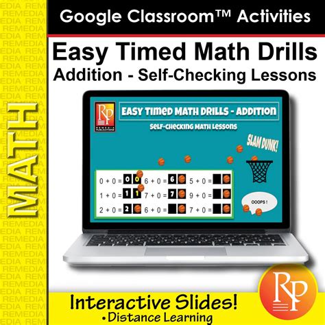 Google Classroom Easy Timed Math Drills Addition Remedia Timed Math Drills Addition - Timed Math-drills Addition