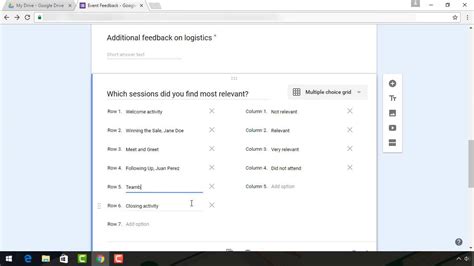 google docs forms