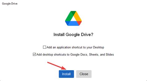 Google Drive Manual Install