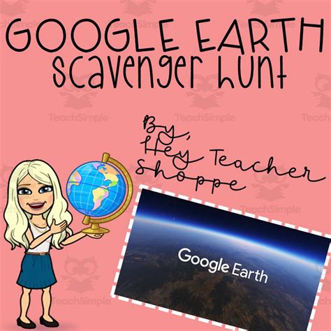 Google Earth Scavenger Hunt By Teach Simple Map Scavenger Hunt Worksheet - Map Scavenger Hunt Worksheet