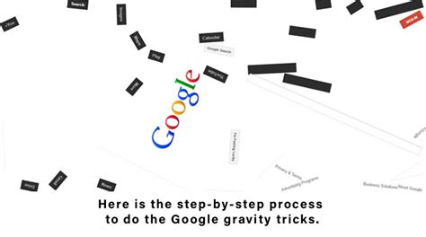 Google Gravity Trick