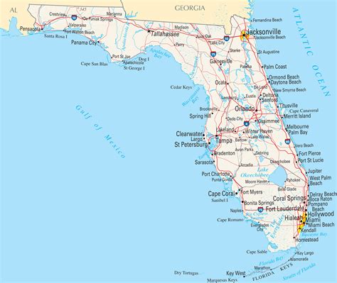 google map of florida