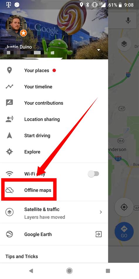 google maps offline - android