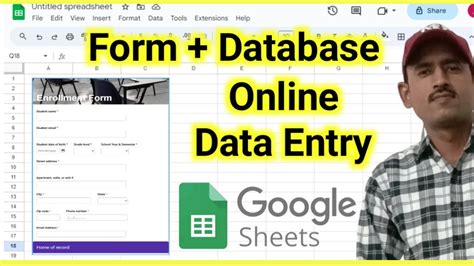 google sheet data entry YouTube
