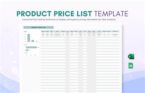Google Sheet Price List Template