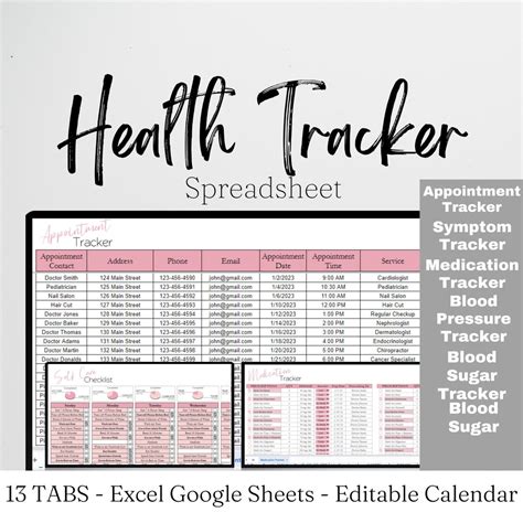 Google Sheets Health Tracker Template