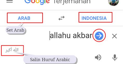 google translate arab ke indonesia dengan harakat