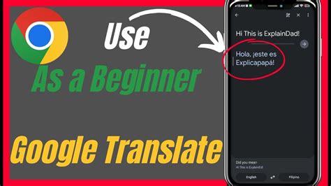 Read Goole Translate User Guide 