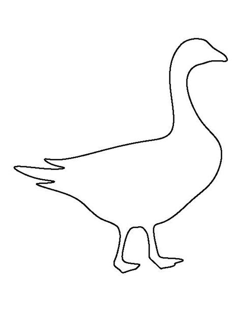 Goose Cut Out Template