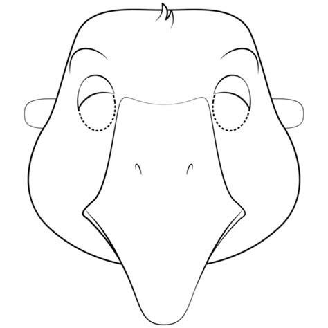 goose mask template