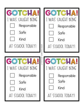 gotcha being good tickets template
