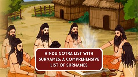 Gotra List With Surnames