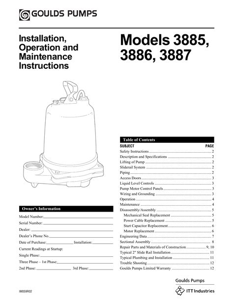 Full Download Goulds 3885 Guide 