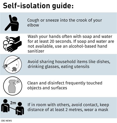 government guidelines on self isolation