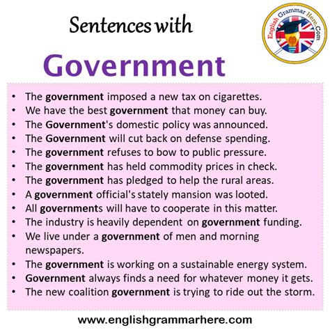 government in English