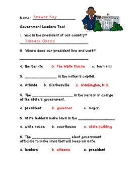 Government Leaders Worksheet 2nd Grade   2nd Grade Civics Amp Government Educational Resources - Government Leaders Worksheet 2nd Grade