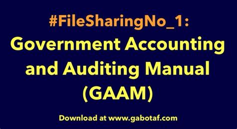 Download Government Accounting And Auditing Manual Gaam Volume I 
