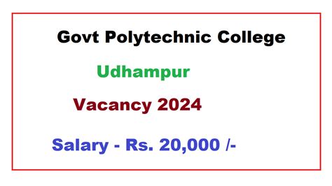 govt vacancy in polytechnic college 2013