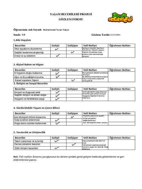 gozlemformu PDF Scribd.