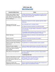 Gpb 901 Note Taking Guide Answers
