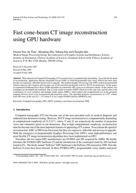 Read Gpu Based Iterative Cone Beam Ct Reconstruction Using 