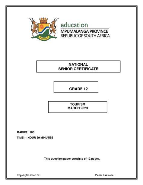 gr 12 tourism pat 2014 answers