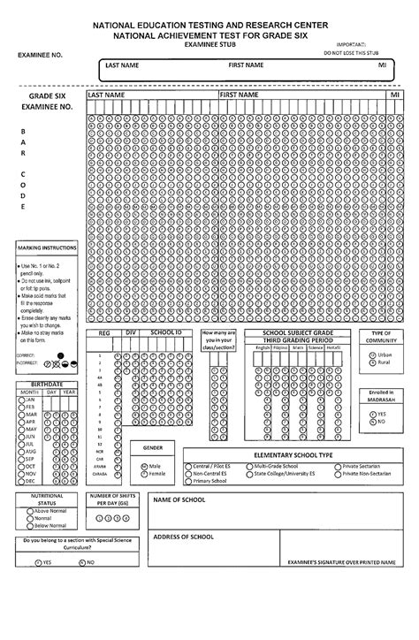 Gr 6 2014 Nat Test Paper